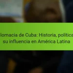 Diplomacia de Cuba: Historia, políticas y su influencia en América Latina