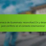 Diplomacia de Guatemala: reconciliación y desarrollo post-conflicto en el contexto internacional