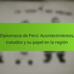 Diplomacia de Perú: Acontecimientos, tratados y su papel en la región
