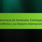 Diplomacia de Venezuela: Estrategias, conflictos y su impacto internacional