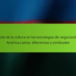 Impacto de la cultura en las estrategias de negociación en América Latina: diferencias y similitudes