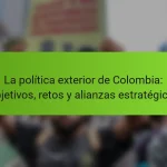 La política exterior de Colombia: Objetivos, retos y alianzas estratégicas